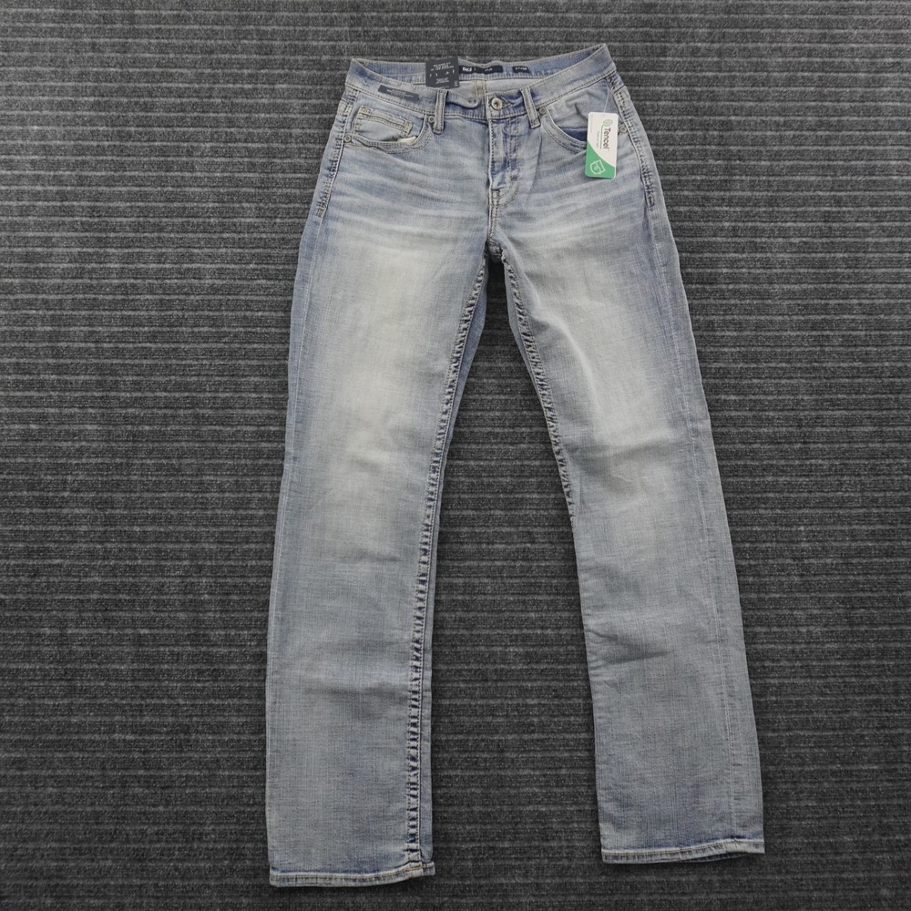 NWT BKE Tyler Jeans Mens 31x36 Light Wash Relaxed Mid Rise Straight Leg Denim
